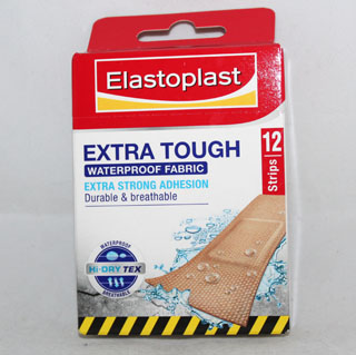 Elastoplast Extra Tough Waterproof - 12 Strips