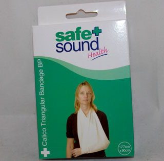 Safe + Sound Calico Triangular Bandage BP - 127cm x 90cm