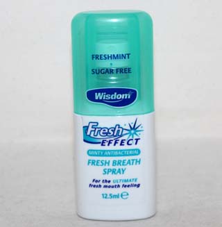 Wisdom Fresh Effect Fresh Breath Spray Minty Antibacterial - 12.5ml