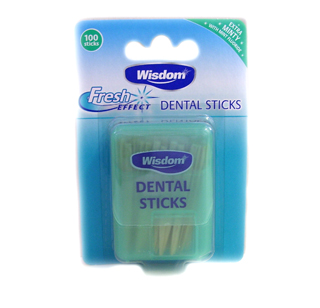 Wisdom Fresh Effect Dental Sticks - pack of 100