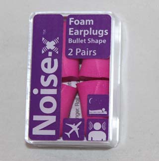 Noise X Foam Earplugs Bulltet Shape - 2 pairs