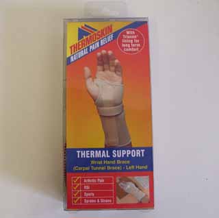 Thermoskin wrist hand brace left hand - 1 left wrist hand brace