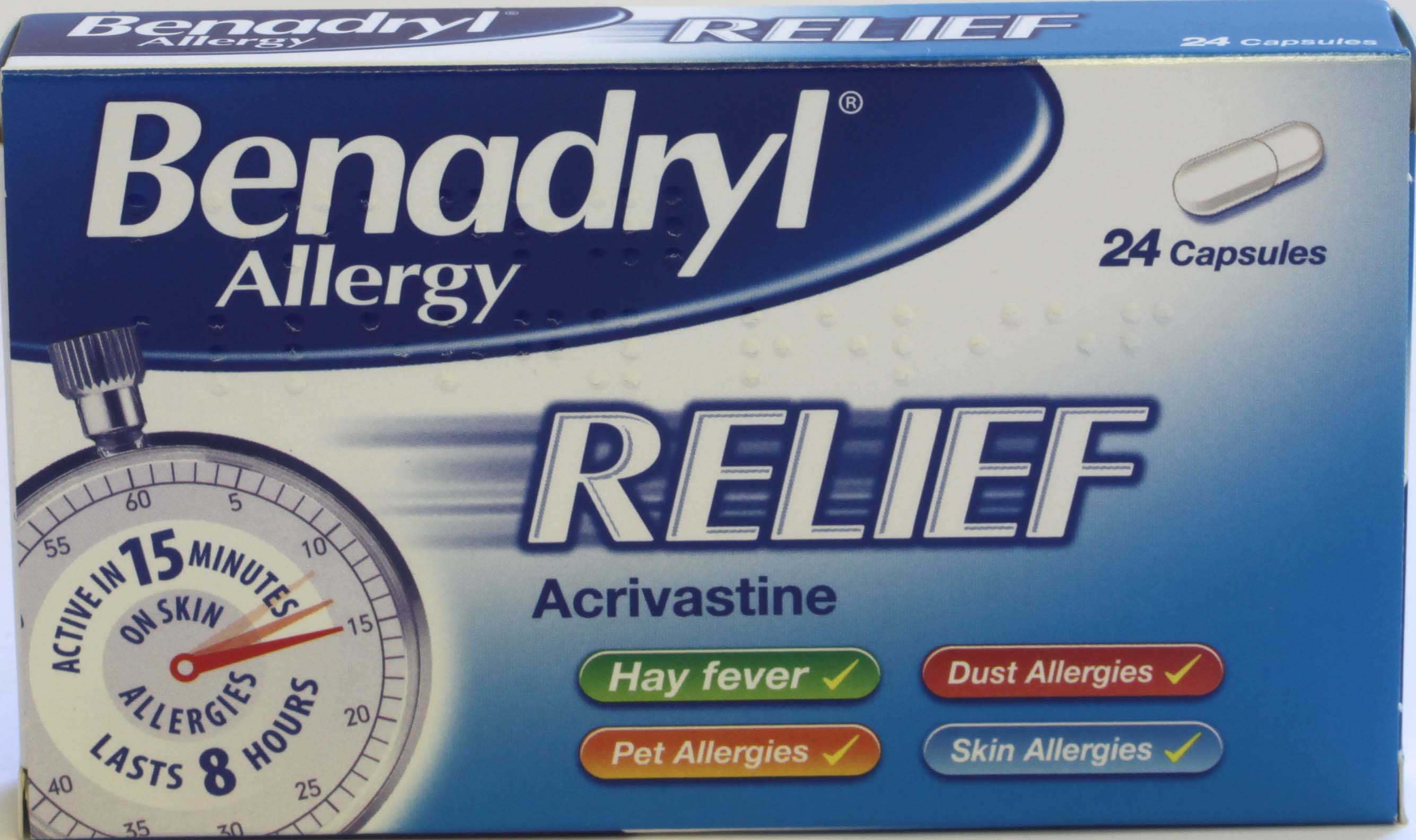 Benadryl Allergy Relief  - 24 Capsules