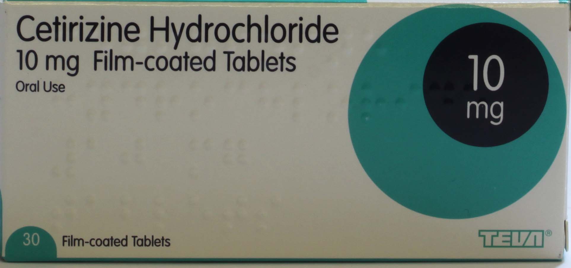 Cetirizine Hydrochloride 10mg 30 Film-coated Tablets