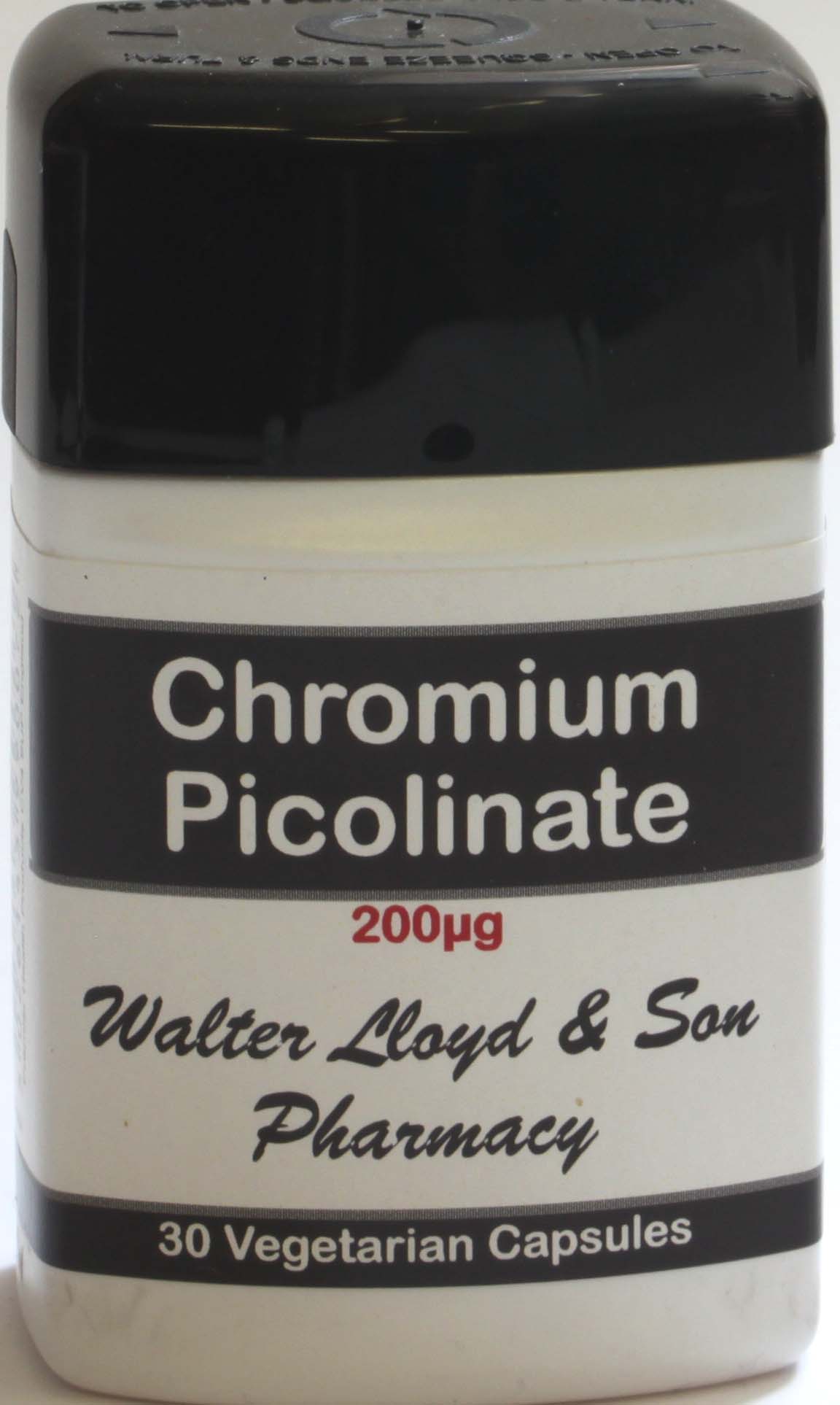 Chromium Picolinate 200ug - 30 Vegetarian Capsules