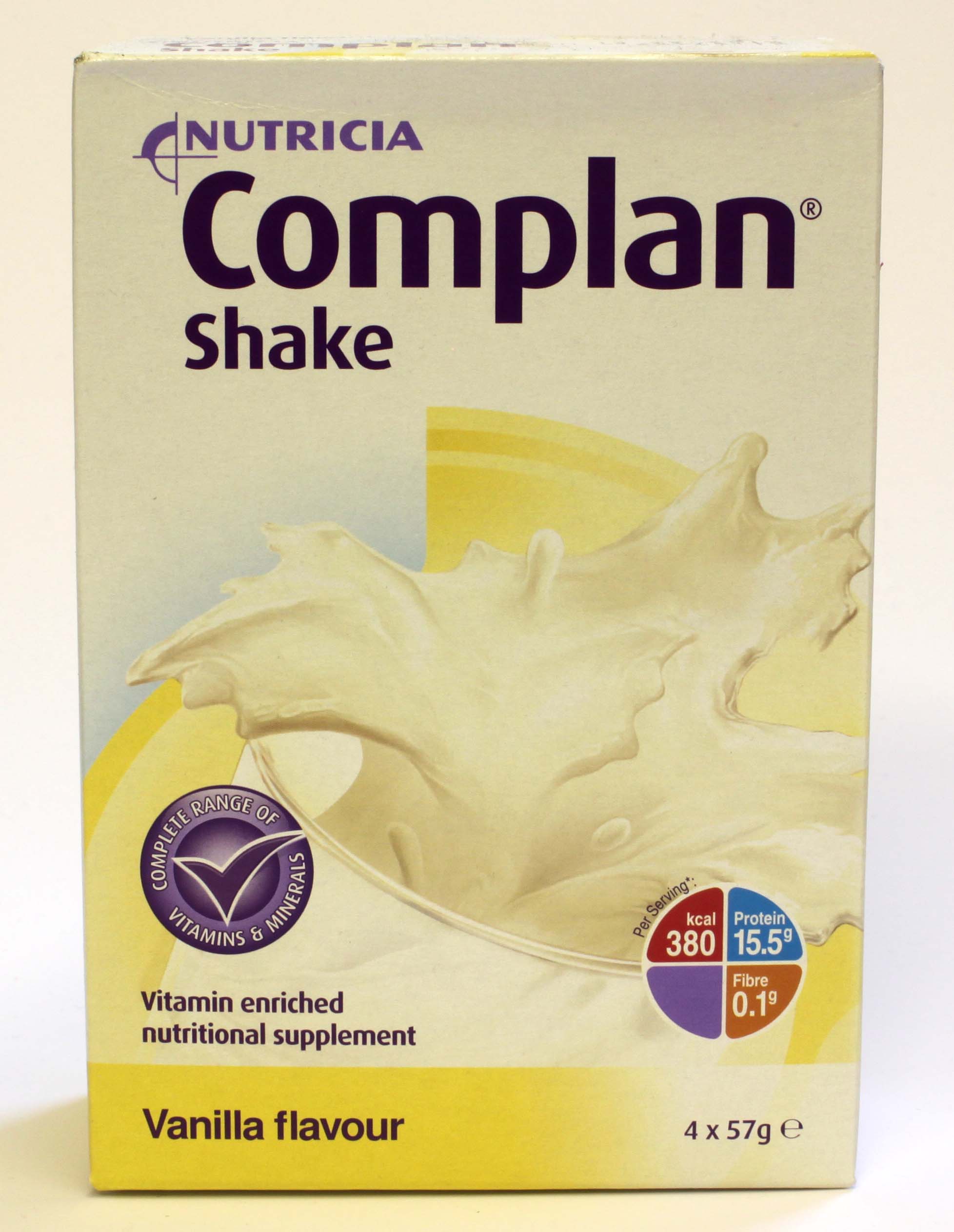 Complan Shake Vanilla Flavour 4 x 57g