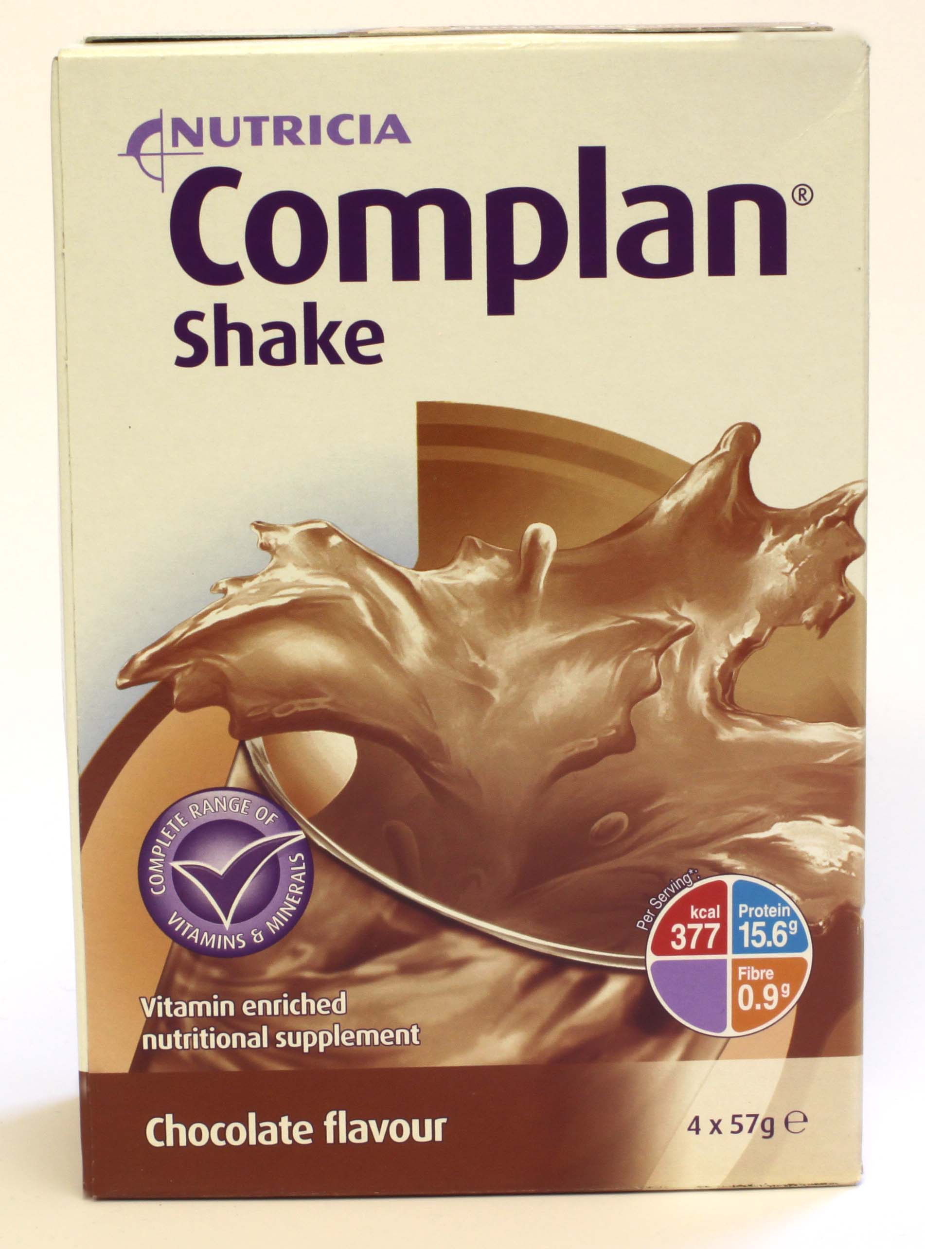 Complan Shake Chocolate Flavour 4 x 57g