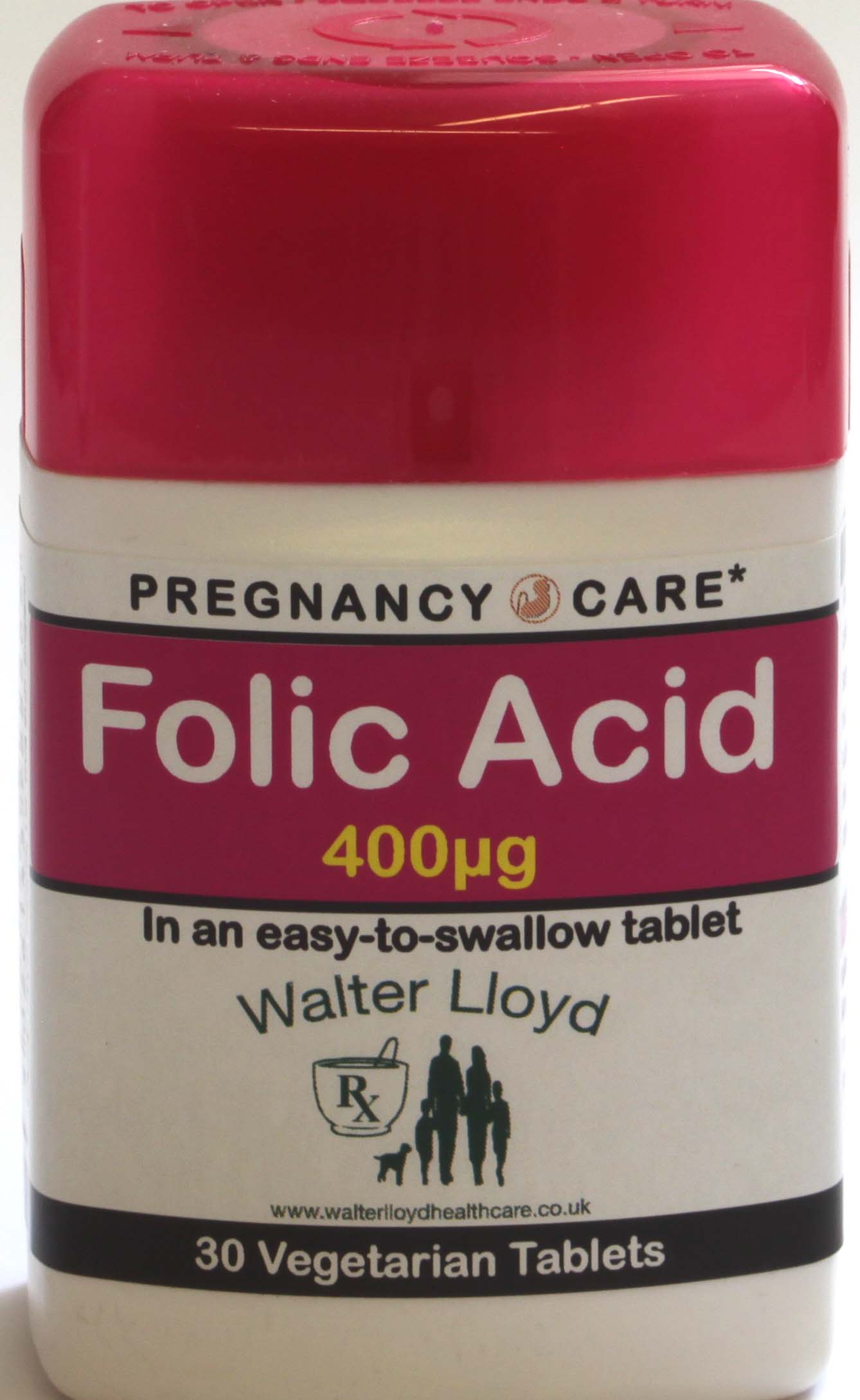 Folic Acid 400ug  - 30 Vegetarian Tablets