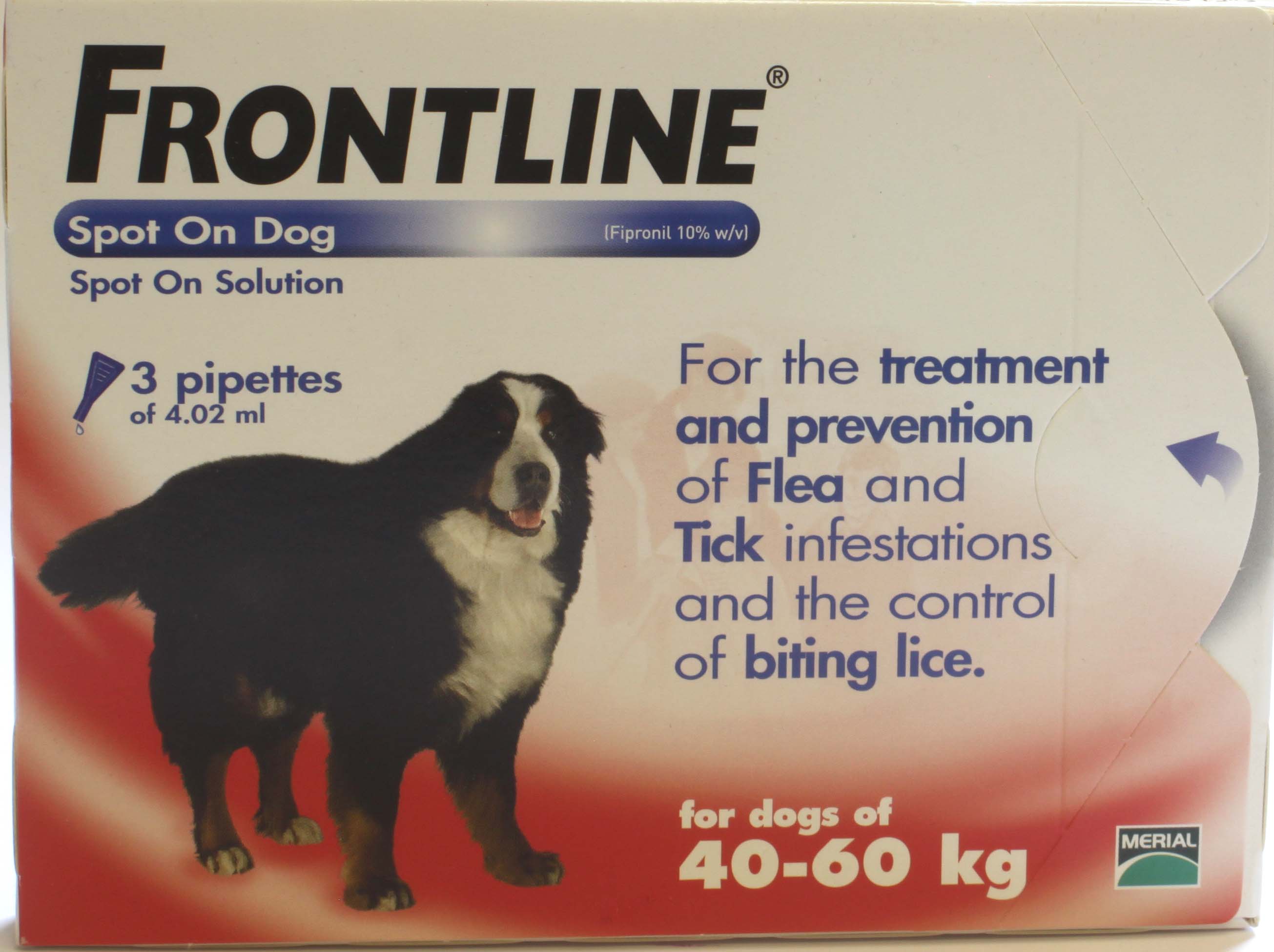 Frontline Spot On Dog Xtra Large Dog - 3 pipettes of 4.02ml