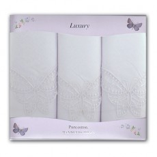 Ladies Luxury White Handkerchiefs 3