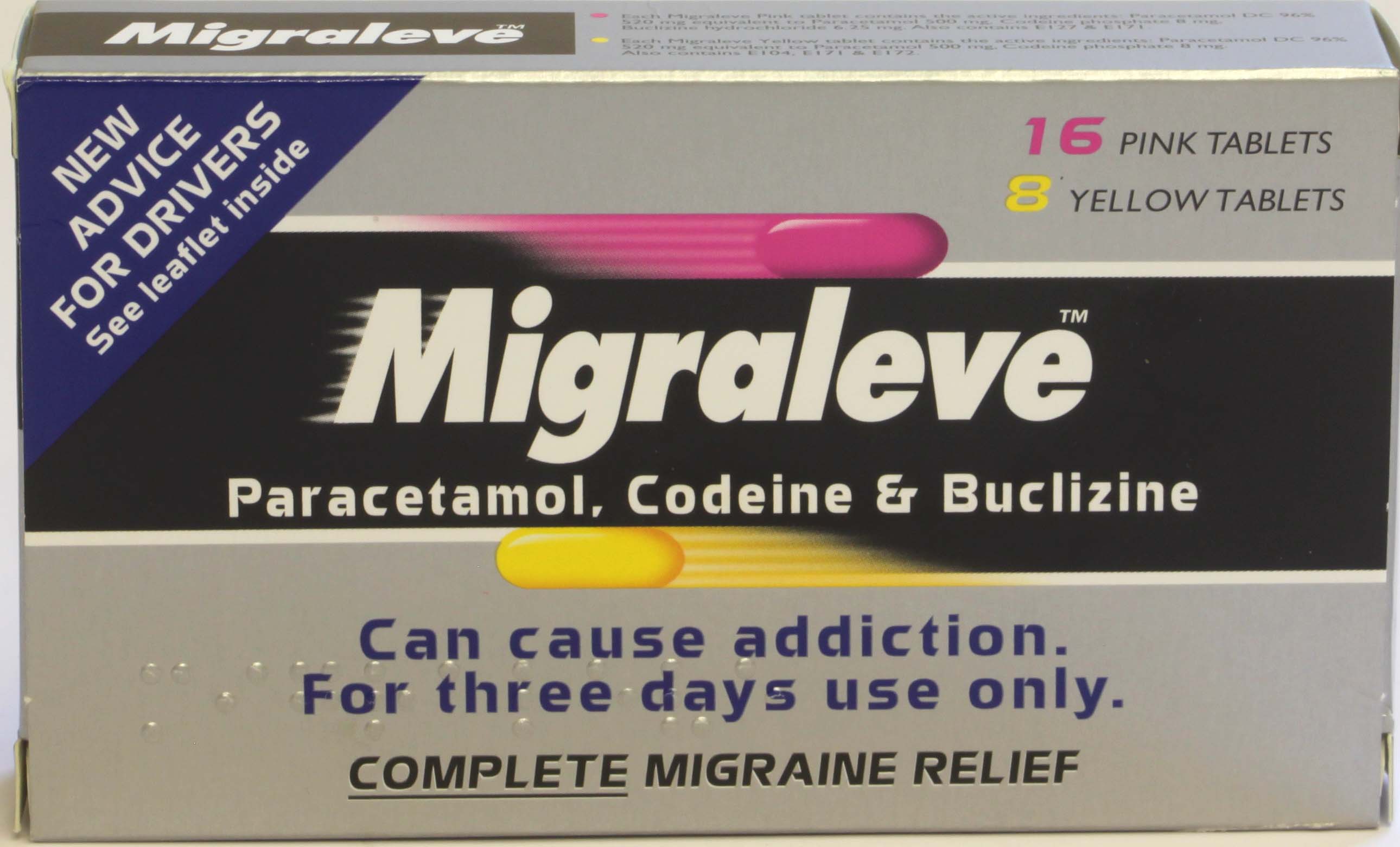 Migraleve 16 Pink & 8 Yellow Tablets