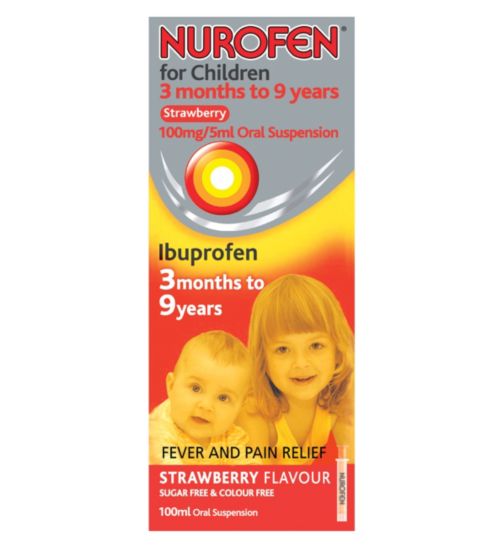 Nurofen For Children 3 Months to 9 Years Strawberry - 100ml
