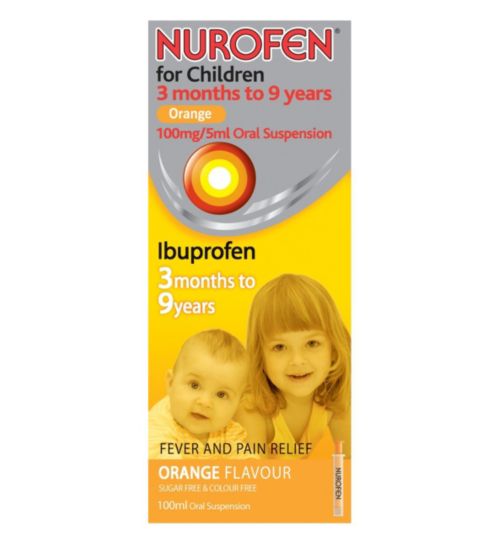 Nurofen For Children 3 Months to 9 Years Orange - 100ml