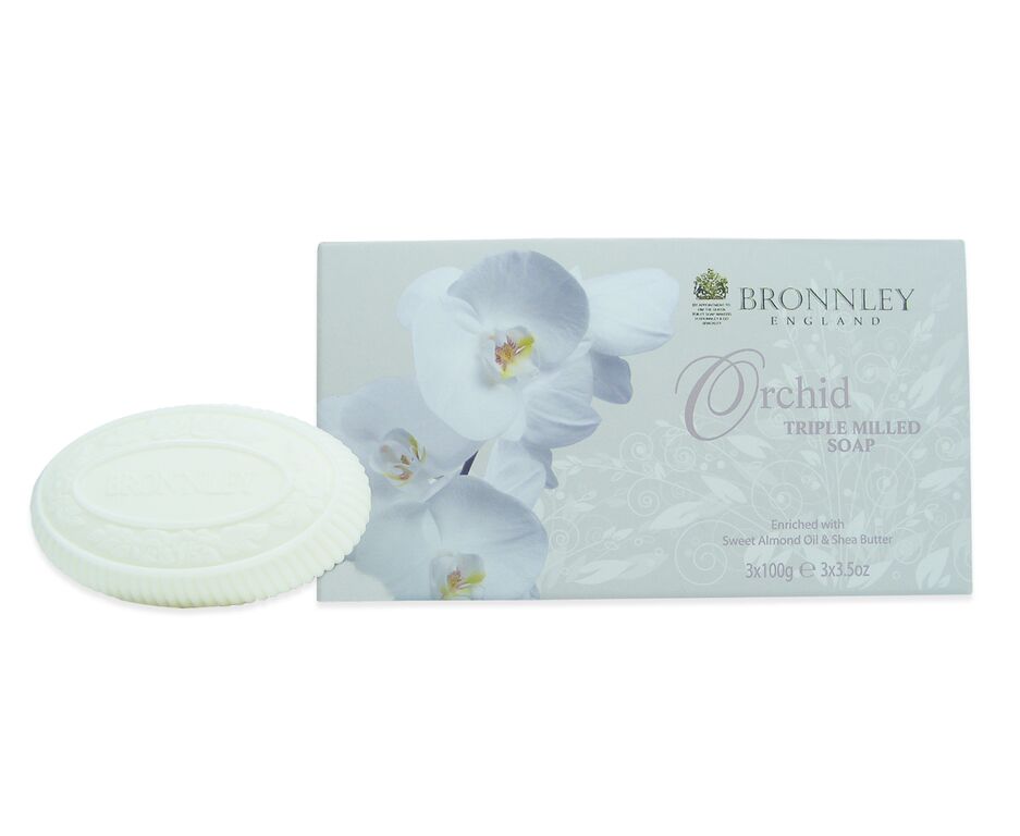 Bronnley Orchid Triple Milled Soap - 3 x 100g