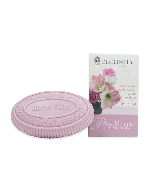 Bronnley Pink Bouquet Soap - 100g