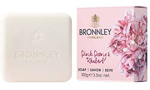 Bronnley Pink Peony & Rhubarb Soap 1x100g
