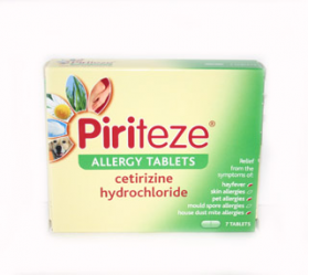 Piriteze Allergy Tablets (pack of 7) - 7 tablets