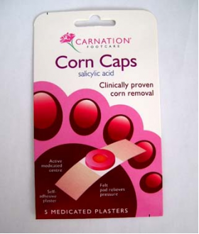Carnation Corn Caps - 5 Medicated Plasters