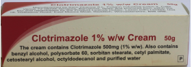 Clotrimazole 1% w/w Cream 50g