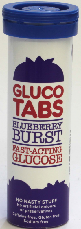 Gluco Tabs Blueberry Glucose Tablets 10