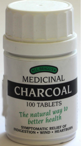 Medicinal Charcoal - 100 tablets