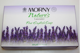 Morny Fine English Soap Lavender  3 x 100g