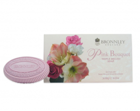 Bronnley Pink Bouquet Triple Milled Soap  - 3 x 100g