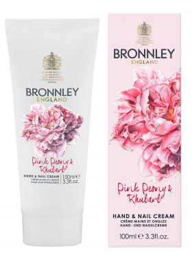 Bronnley Pink Peony & Rhubarb Hand & Nail Cream 100ml
