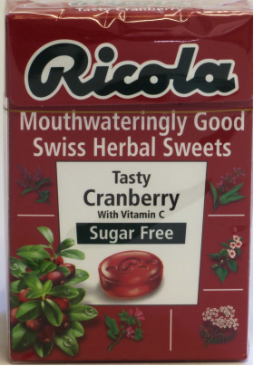 Ricola Cranberry Herbal Sweets 45g
