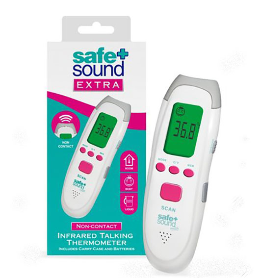 Safe + Sound Extra Non-Contact Infrared Talking Thermometer