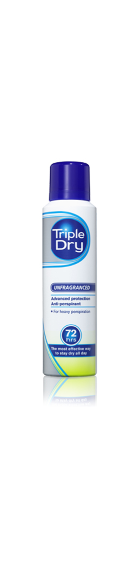 Triple Dry Unfragranced Anti-perspirant Spray 150ml