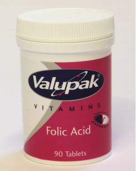 Valupak  Folic Acid - 90 tablets