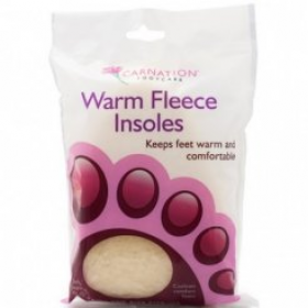 Carnation Warm Fleece Insoles 1 Pair